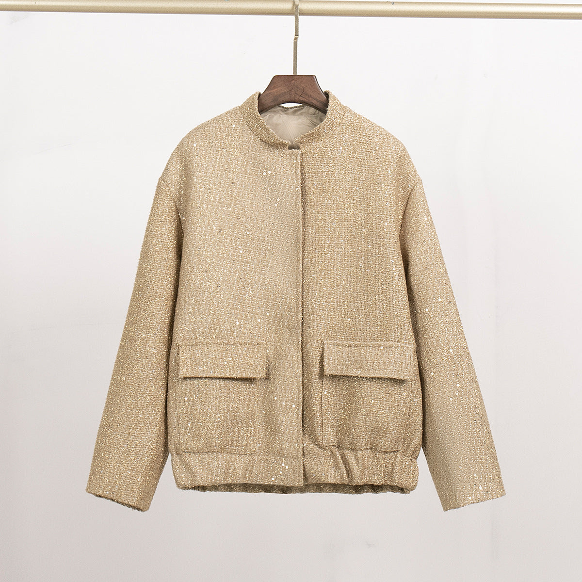 Veste en soie dorée Cloaké