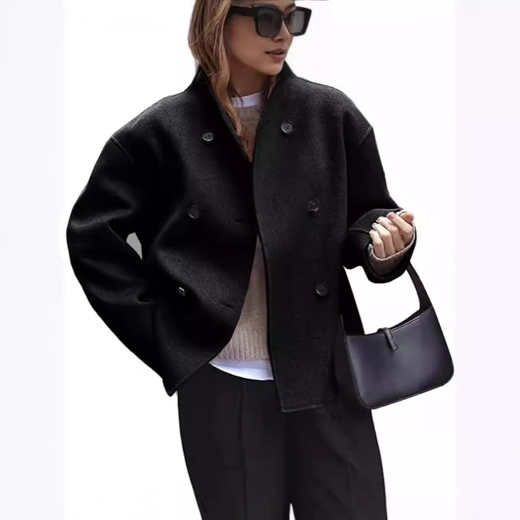 Veste Oversize Chic à Double Boutonnage