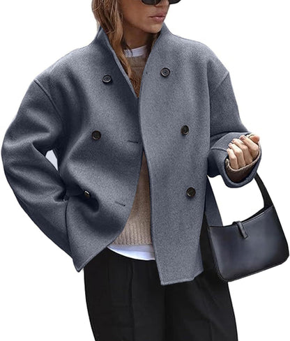 Veste Oversize Chic à Double Boutonnage