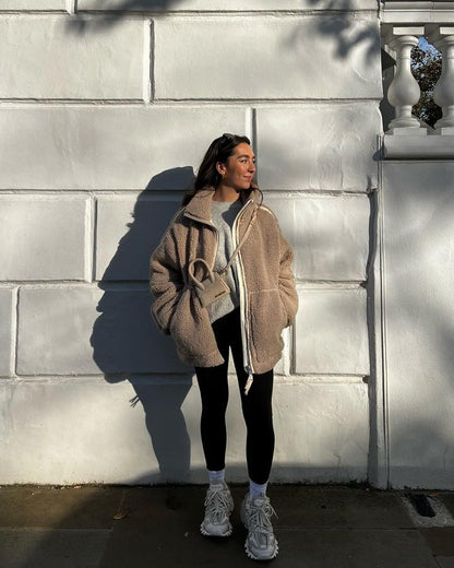 Nouvelle veste ample anti-cachemire