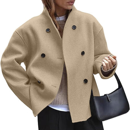 Veste Oversize Chic à Double Boutonnage