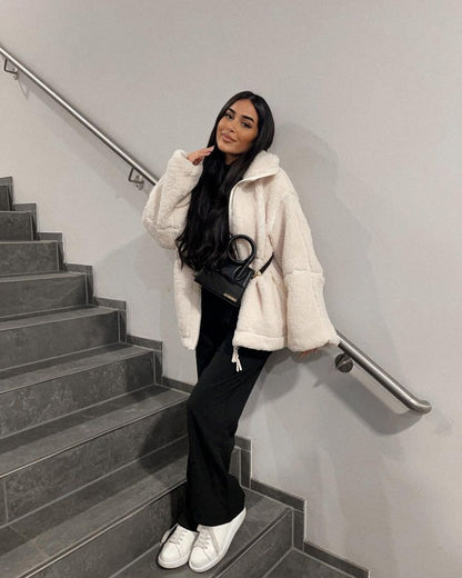 Nouvelle veste ample anti-cachemire