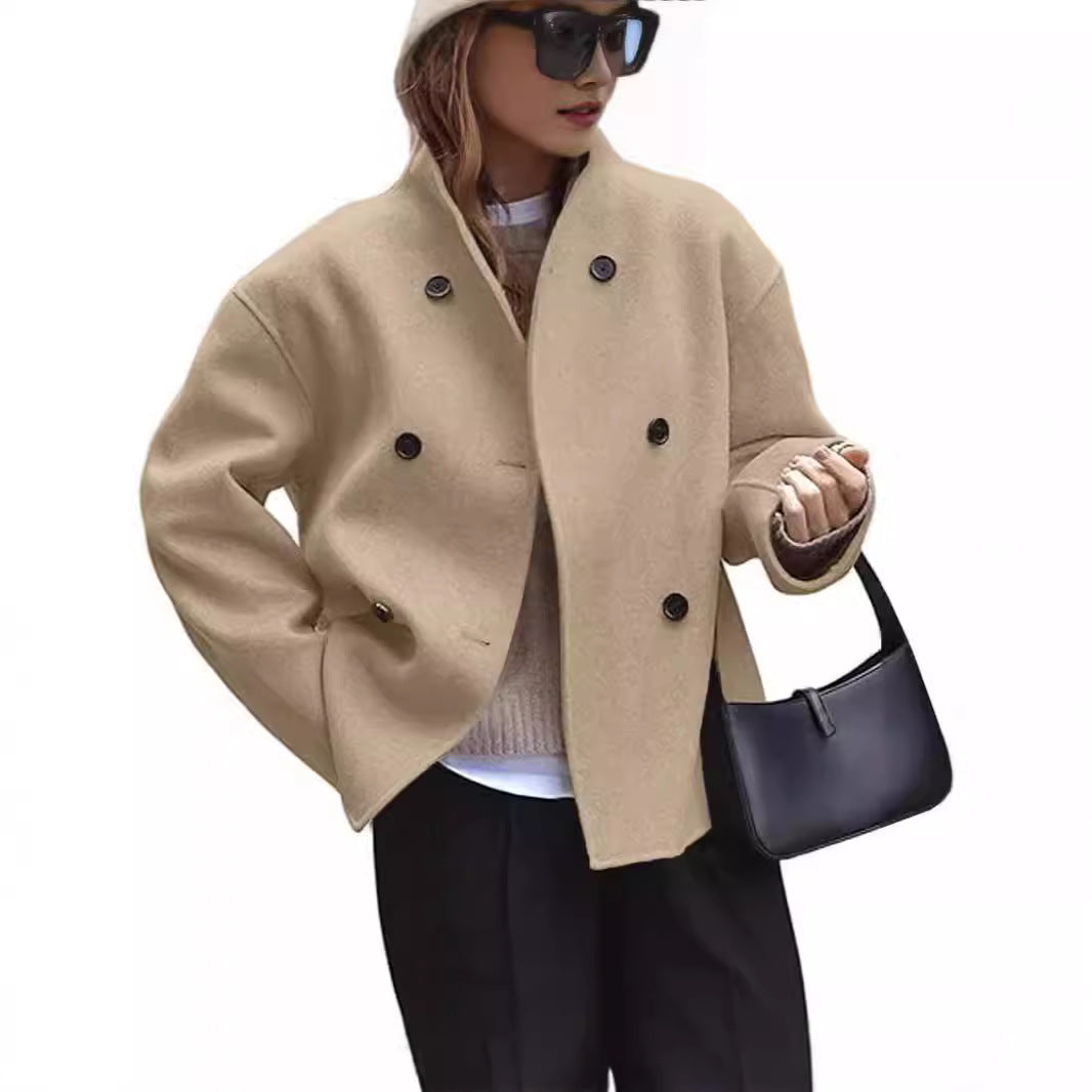 Veste Oversize Chic à Double Boutonnage